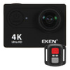 EKEN H9R Ultra HD  4K WiFi Sport Camera with Remote Control & Waterproof Case, Sunplus SPCA6350, 2.0 inch LCD Screen, 170 Degree Wide Angle 6G+1IR Lens(Black)