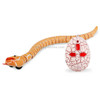 Tricky Funny Toy Infrared Remote Control Scary Creepy Snake, Size: 38*3.5cm(Orange)