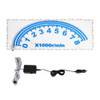 Rear Windshield Speedometer Shape Decorative Light Music Rhythm Light, Cable Length: 3m(Blue Light)