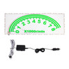 Rear Windshield Speedometer Shape Decorative Light Music Rhythm Light, Cable Length: 3m(Green Light)