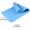 6mm Thickness Eco-friendly TPE Anti-skid Home Exercise Yoga Mat, Size:183*61cm(Blue)