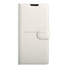 For Sony Xperia E5 Litchi Texture Horizontal Flip Leather Case with Magnetic Buckle & Holder & Card Slots & Wallet(White)