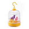 Voice-activated Electric Birdcage Mini Children Toys(Yellow)