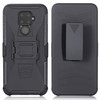 For Huawei Mate 30 Pro PC + Silicone Back Clip Sliding Sleeve Protective Case(Black)