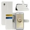 Litchi Texture Horizontal Flip Leather Case for Vodafone Smart E9 / VFD 520, with Wallet & Holder & Card Slots(white)