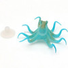 Fluorescent Artificial Octopus Aquarium Ornament with Suction Cup Fish Tank Decoration(Blue)
