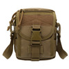 INDEPMAN DL-B020 Fashion Army Style Oxford Cloth  Package Crossbody Bag Shoulder Sling Bag Hand Bag Messenger Bag, Size: 17 x 15 x 8 cm(Khaki)