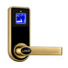 OS8818F Optical Fingerprint Door Lock, Replaceable Ball Lock, Zinc Alloy Material, with Mechanism Keys(Champagne Gold)