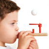 Classic Wooden Games Floating Blow Pipe & Balls Blowing Toy for Children