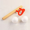 Classic Wooden Games Floating Blow Pipe & Balls Blowing Toy for Children