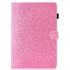 For Huawei MediaPad T3 10.0 Varnish Glitter Powder Horizontal Flip Leather Case with Holder & Card Slot(Pink)