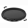 58mm ND Fader Neutral Density Adjustable Variable Filter ND 2 to ND 400 Filter(Black)