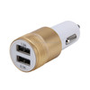 10 PCS Car Auto 5V Dual USB 2.1A/1A Cigarette Lighter Adapter for Most Phones(Gold)