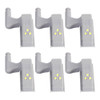 6 PCS YWXLight Induction Wardrobe Closet Inner Hinge Light Door Clip LED Night Light (Cold white)