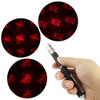 4mw 650nm Red Beam Laser Stage Pen, Mushroom / Birds / Polka Dot / Apple / Windmill / Dolphin etc. 6 Patterns(Black)