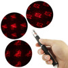 4mw 650nm Red Beam Laser Stage Pen, Mushroom / Birds / Polka Dot / Apple / Windmill / Dolphin etc. 6 Patterns(Black)