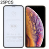 25 PCS 9H 5D Full Glue Full Screen Tempered Glass Film for iPhone X / XS / 11 Pro