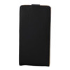 Vertical Flip Magnetic Button Leather Case for Microsoft Lumia 640(Black)