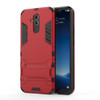 Shockproof PC + TPU Case for Huawei Mate 20 Lite, with Holder(Red)