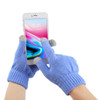 Three Fingers Touch Screen Gloves, For iPhone, Galaxy, Huawei, Xiaomi, HTC, Sony, LG and other Touch Screen Devices(Blue)