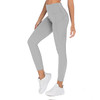 Running High Waist Tight Pantyhose Yoga (Color:Light Grey Size:M)