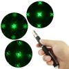 4mw 532nm Green Beam Laser Stage Pen, Ninja Dart / Heart / Butterfly / Flower / Smiley Face etc. 6 Patterns(Black)