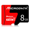 MICRODATA 8GB U1 Red and Black TF(Micro SD) Memory Card