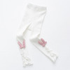 Children Pantyhose Nine Points Leggings Girls Baby Cotton Tight Pantyhose, Size:M(White)