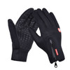 Outdoor Sports Hiking Winter Leather Soft Warm Bike Gloves For Men Women(Blue)