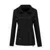 Raincoat Waterproof Clothing Foreign Trade Hooded Windbreaker Jacket Raincoat, Size: M(Black)