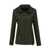Raincoat Waterproof Clothing Foreign Trade Hooded Windbreaker Jacket Raincoat, Size: M(Army Green)
