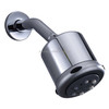 Air Boosted Water Saving Dark Wall Mounted Shower Head
