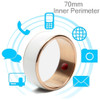 JAKCOM R3F 18K Rose Gold Smart Ring, Waterproof & Dustproof, Health Tracker, Wireless Sharing, Push Message, Inner Perimeter: 70mm(White)