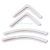 4 PCS/Set Universal Car Styling PVC Car Door Edge Anti Collision Sticker Door Anti-Rub Strips Car Door Scratch Protector(White)