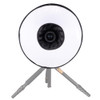 45cm Universal Foldable Ring Style Flash Folding Soft Box, Without Flash Light Holder(Black + White)