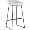 Nordic Minimalist Creative Wrought Iron Cafe High Chair, Size:65cm(White)
