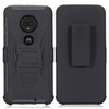 For Motorola Moto G7 Play PC + Silicone Back Clip Sliding Sleeve Protective Case(Black)