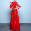 Chinese Dress Female Show Wo Clothing Wedding Dress Dragon And Phoenix Cheongsam, Size:XXXXL(Red)