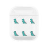 For Apple AirPods 1 / 2 Fashion Transparent Silicone TPU Bluetooth Earphone Protective Case(Mini Dinosaur)