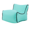 Waterproof Mini Inflatable Baby Seats SofaChair Furniture Bean Bag Seat Cushion(Lake green seat)