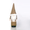 2 PCS Christmas Fabric Faceless Old Man red Wine Champagne Bottle Set Ornament, Style:Santa Claus(Brown)