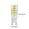 10 PCS YWXLight G9 5W 2835SMD 51LEDs Ceramics Light LED Corn Light Bi-pin Lights, AC 220-240V (Cool White)