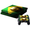 Brazil Flag Pattern Decal Stickers for PS4 Game Console