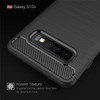 Brushed Texture Carbon Fiber TPU Case for Galaxy S10+