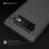 Brushed Texture Carbon Fiber TPU Case for Galaxy S10