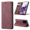 For Galaxy S20 Ultra CaseMe Multifunctional Horizontal Flip Leather Case, with Card Slot & Holder & Wallet(Wine Red)