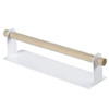 Non-perforated Kitchen Paper Holder Rag Roll Paper Storage Rack Toilet Bathroom Towel Rack(White)