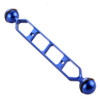 PULUZ 9.0 inch 22.9cm Aluminum Alloy Dual Balls Arm for Underwater Torch / Video Light(Blue)