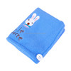 3 PCS Cute Cartoon Rabbit Thick Microfiber Absorbent Dry Hair Cap(Blue)