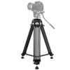 PULUZ Professional Heavy Duty Video Camcorder Aluminum Alloy Tripod for DSLR / SLR Camera, Adjustable Height: 62-140cm